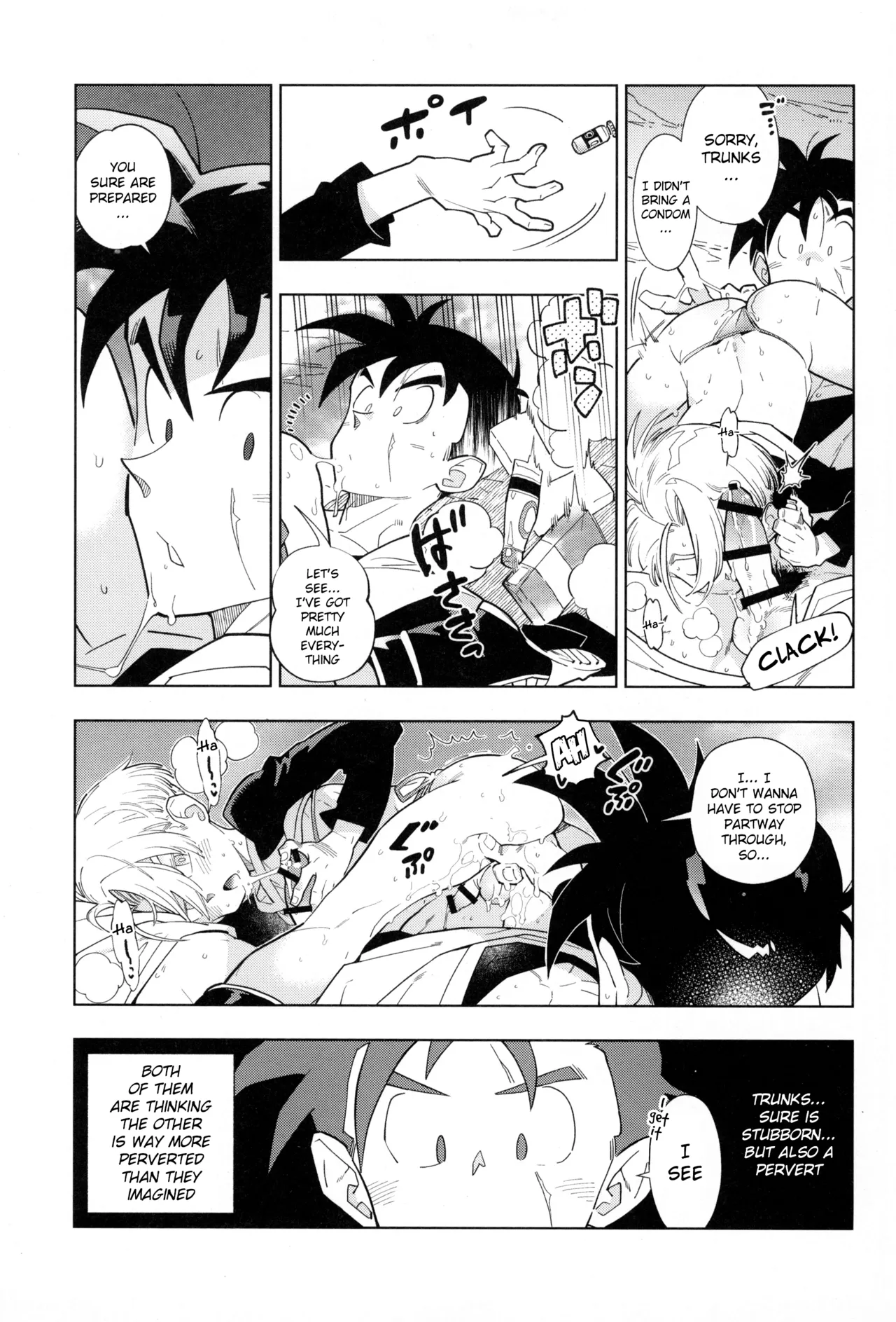 Nee Gohan-san Micro Bikini Suki desu ka? | Hey Gohan, Do You Like Microbikinis? page 15 featuring trunks briefs dragon ball z parody - anal crossdressing hentai manga - read online free