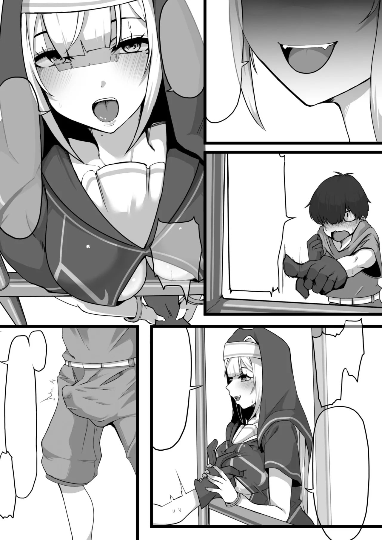 [Whisp (Nyarot)] Ansatsusha datta Onna Souryo-san ni Yuuwaku Sarete ~Amaama Oppai Shokei Sarete Shimau Maso Kanshu-san~ I 被曾是暗杀者的女僧侣诱惑 ～被甜蜜地用胸部处刑的受虐狂看守～ [Chinese] page 35 original parody - virginity big breasts hentai manga - read online free