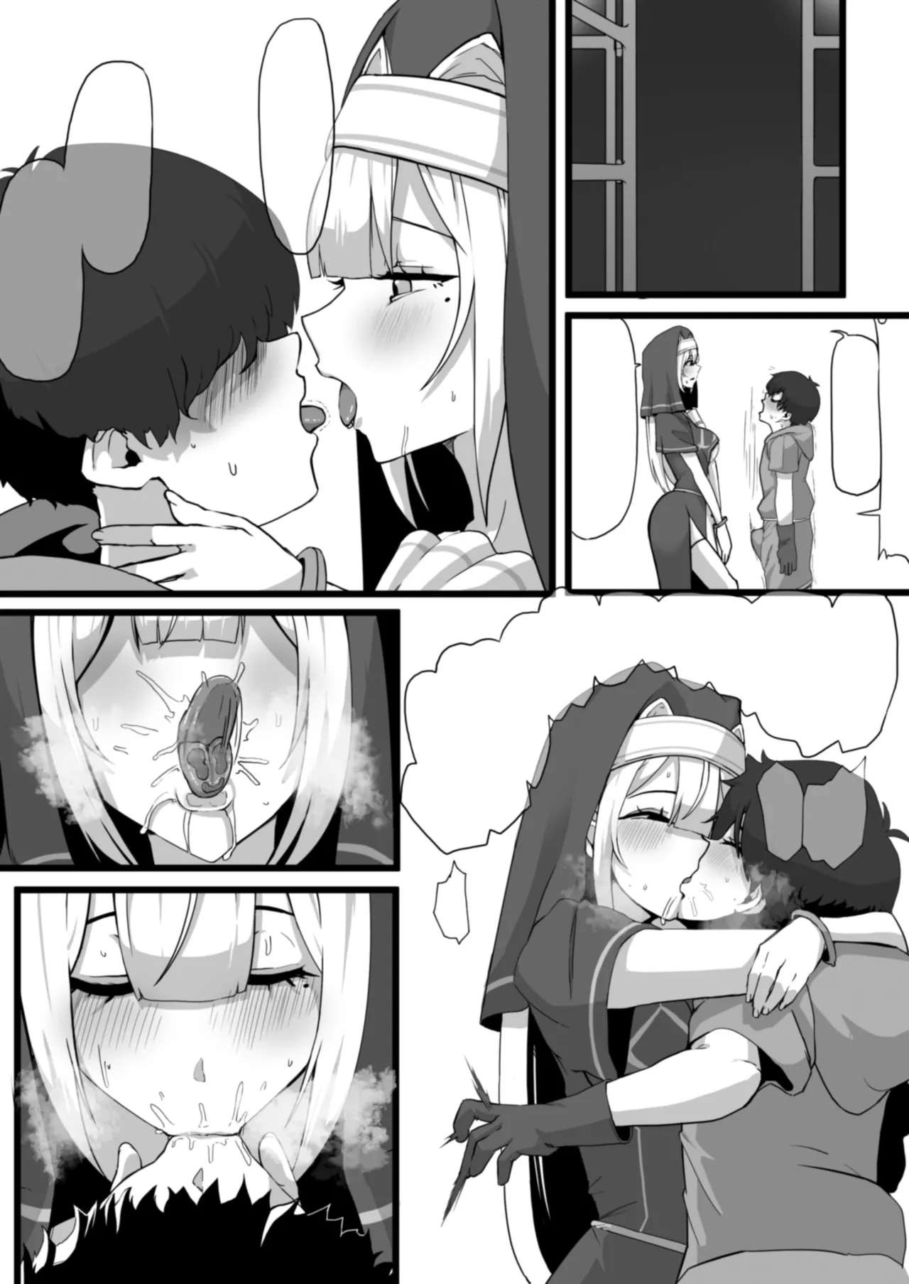 [Whisp (Nyarot)] Ansatsusha datta Onna Souryo-san ni Yuuwaku Sarete ~Amaama Oppai Shokei Sarete Shimau Maso Kanshu-san~ I 被曾是暗杀者的女僧侣诱惑 ～被甜蜜地用胸部处刑的受虐狂看守～ [Chinese] page 36 original parody - virginity big breasts hentai manga - read online free