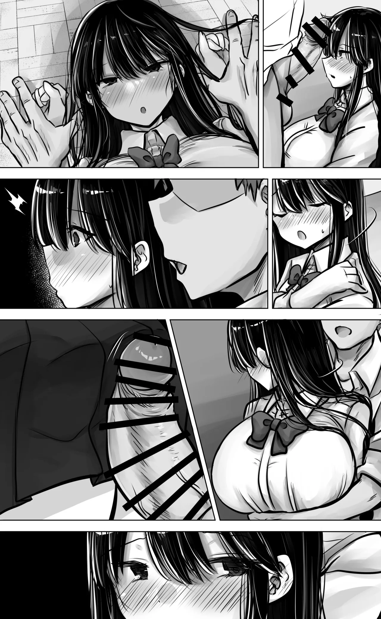 Metsuki mo Kuchi mo Warui Kouhai-chan wa Ore no Koto ga Suki. page 86 original parody - big breasts schoolgirl uniform hentai manga - read online free