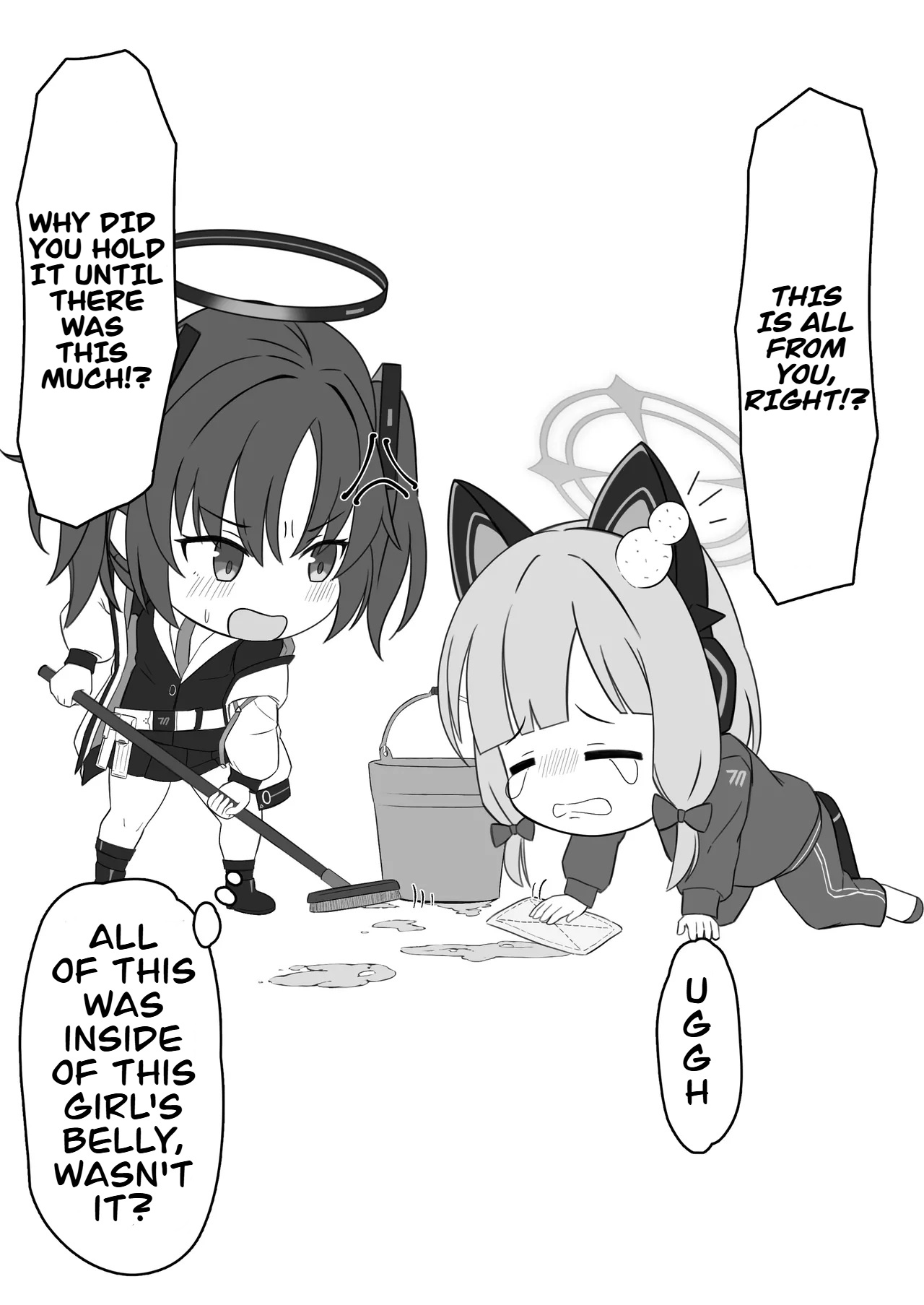 Momoi Splash! page 20 featuring momoi saiba blue archive parody - sweating urination hentai manga - read online free