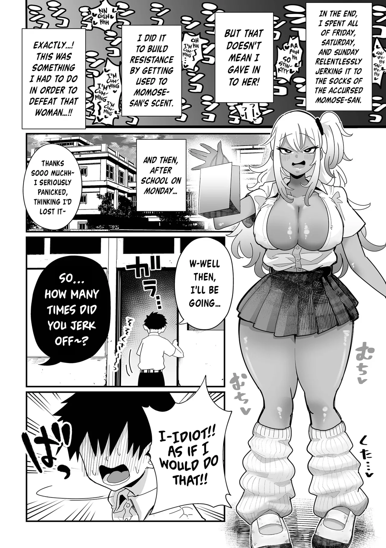 Dekakute Eroi Gal Kouhen | Big and Sexy Gyaru Part 2 page 10 - big breasts humiliation hentai manga - read online free