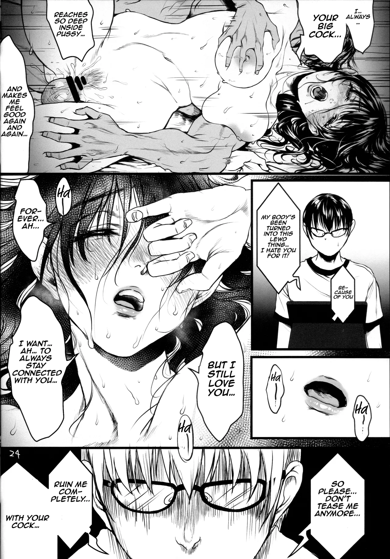 Boku no Yoshiko no Hazudatta. Zanteiban | She was supposed to be my Yoshiko - Temporary version page 23 original parody - sweating big breasts hentai manga - read online free