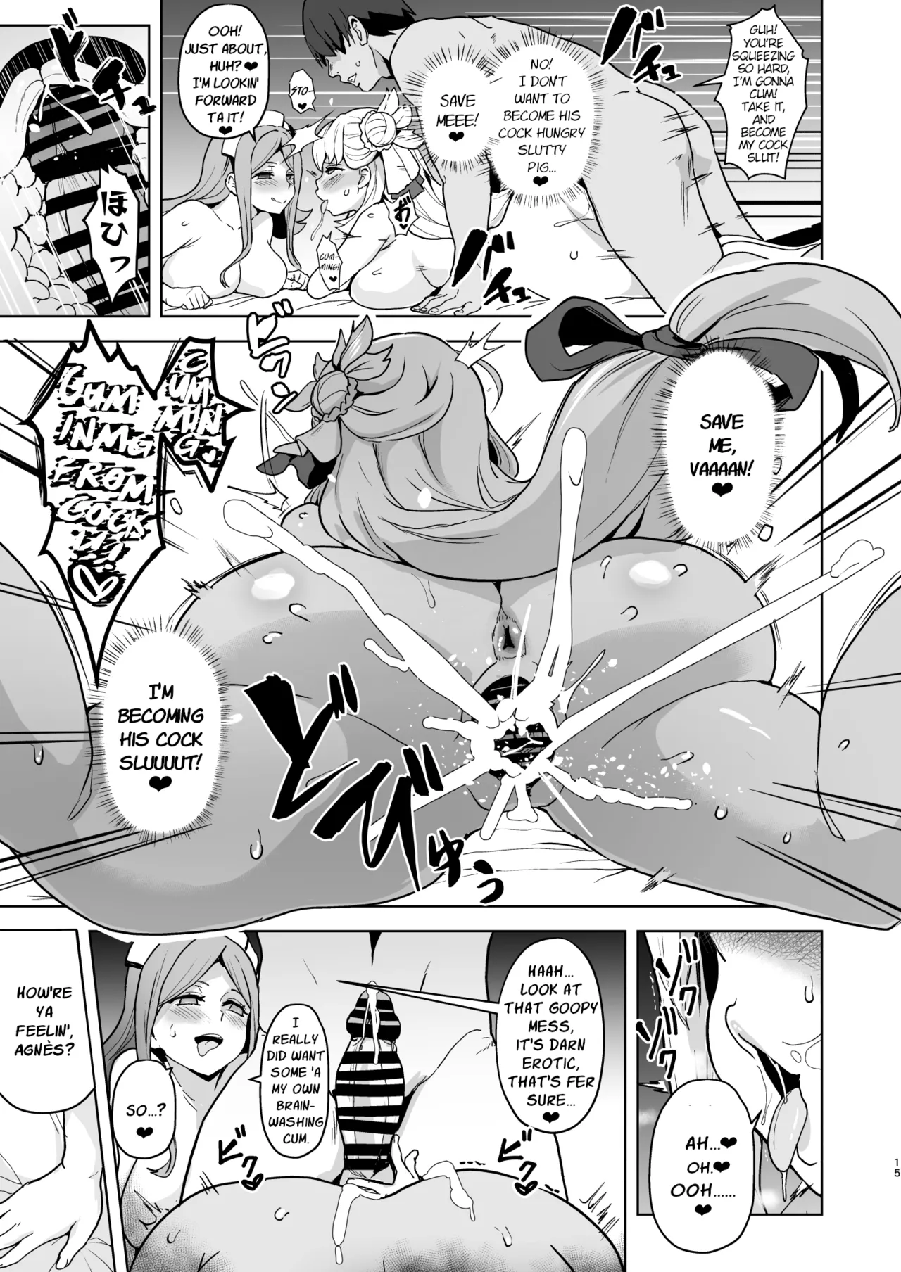 Kaihen no Kiseki page 15 featuring agnes claudel the legend of heroes parody - sweating kissing hentai manga - read online free