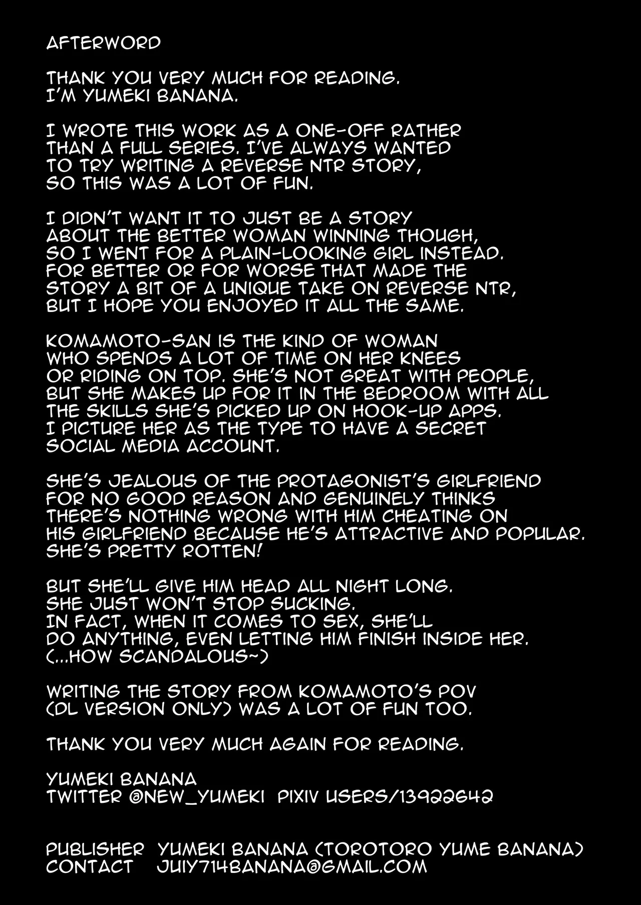 [Torotoro Yume Banana (Yumeki Banana)] Zettai, Naisho ni Dekimasuyo ~Jimi Kyonyuu Muchimuchi Kouhai ga Kanojo Mochi no Ore ni Semattekite Dosukebe Uwaki Namanakadashi~ | I Can Keep a Secret ~Cheating Creampies with my Curvy Colleague~ [English] [Darg777 Translations] [Digital] page 110 original parody - sole male big breasts hentai manga - read online free