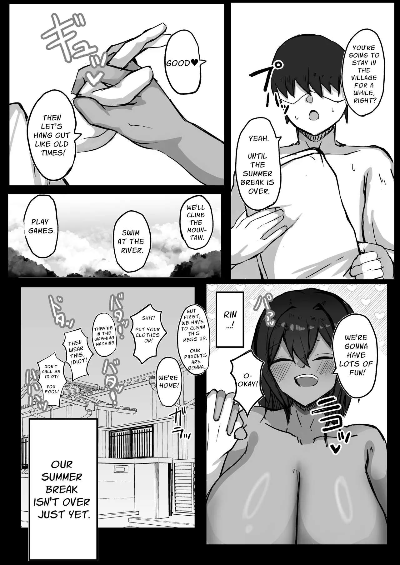 Mukashi Otoko dato Omotteta Kasshoku Bakunyuu Osananajimi to H Suru Hon Zenpen | Sex With My Tanned Busty Friend Who I Used To Think Was A Guy page 38 original parody - sole female sole male hentai manga - read online free