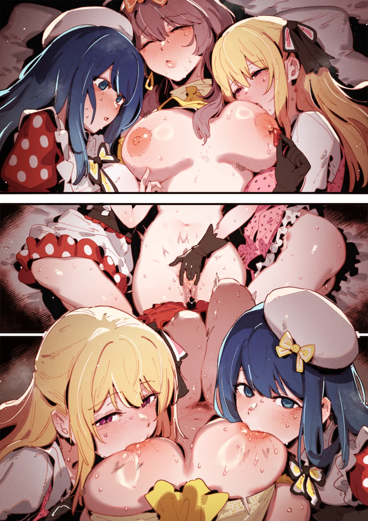 01-22_Akane &...😎🍆💢 & _Kana &...👒🍆💢 & Miyako page 114 featuring aqua hoshino oshi no ko parody - squirting kissing hentai manga - read online free