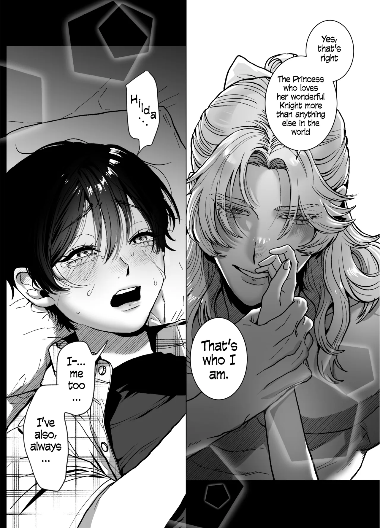 The Beautiful Princess♂ Wants to Dote on the Noble Night♀ page 33 original parody - transformation tomboy hentai manga - read online free