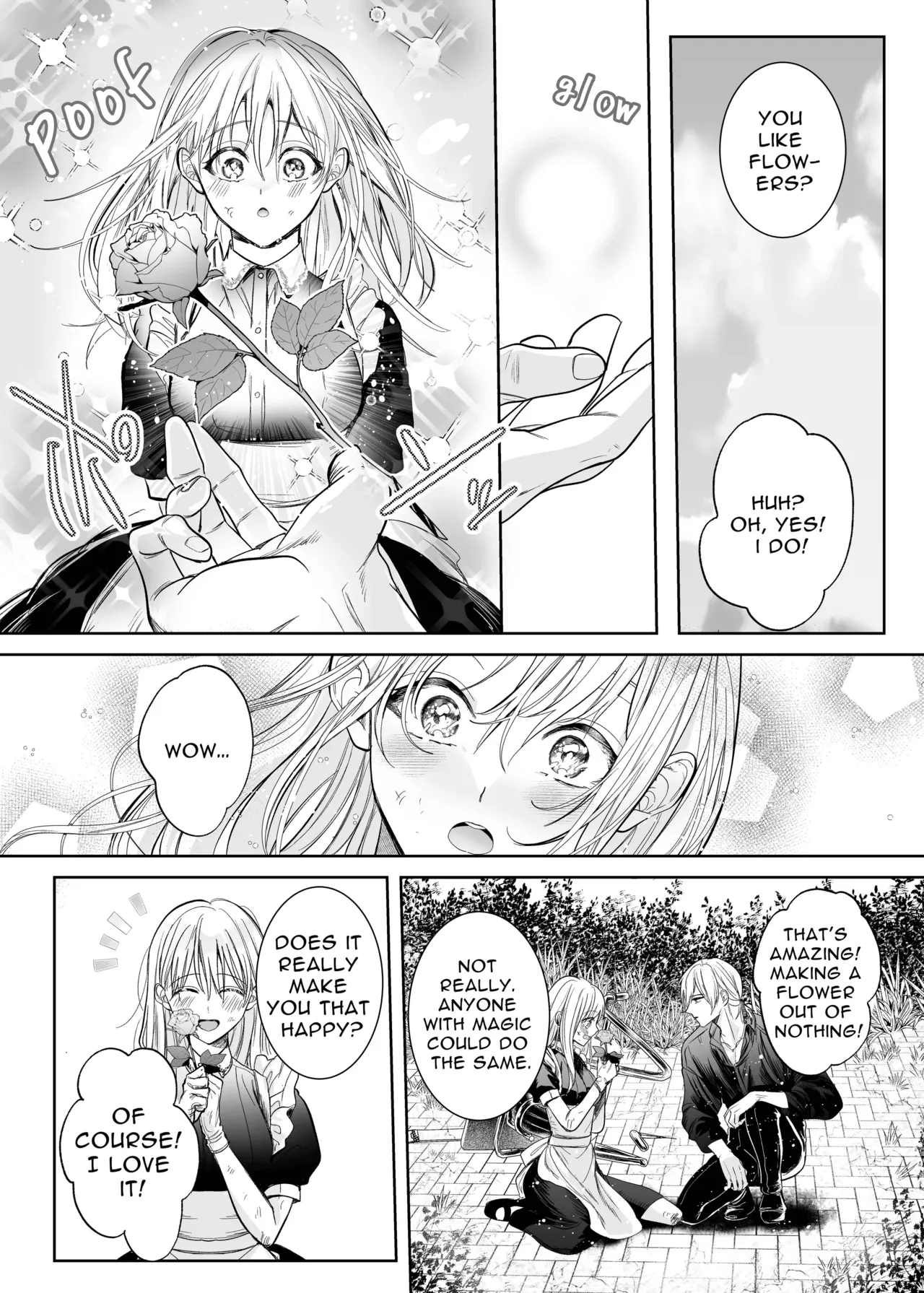 Majutsushi no Kakan | The Magician's Flowery Cage page 26 original parody - maid kissing hentai manga - read online free