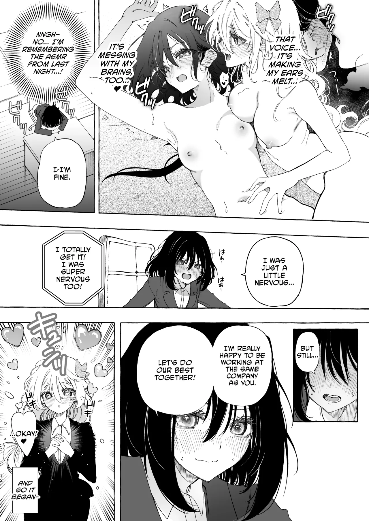 Mimi de Koishita Douryou page 12 original parody - squirting kissing hentai manga - read online free