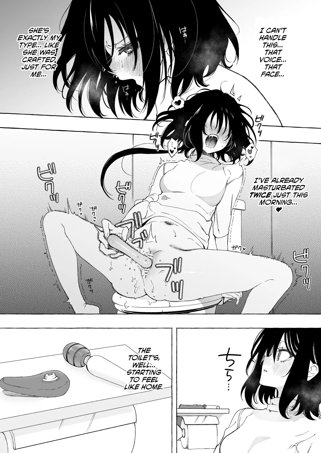 Mimi de Koishita Douryou page 15 original parody - yuri kissing hentai manga - read online free