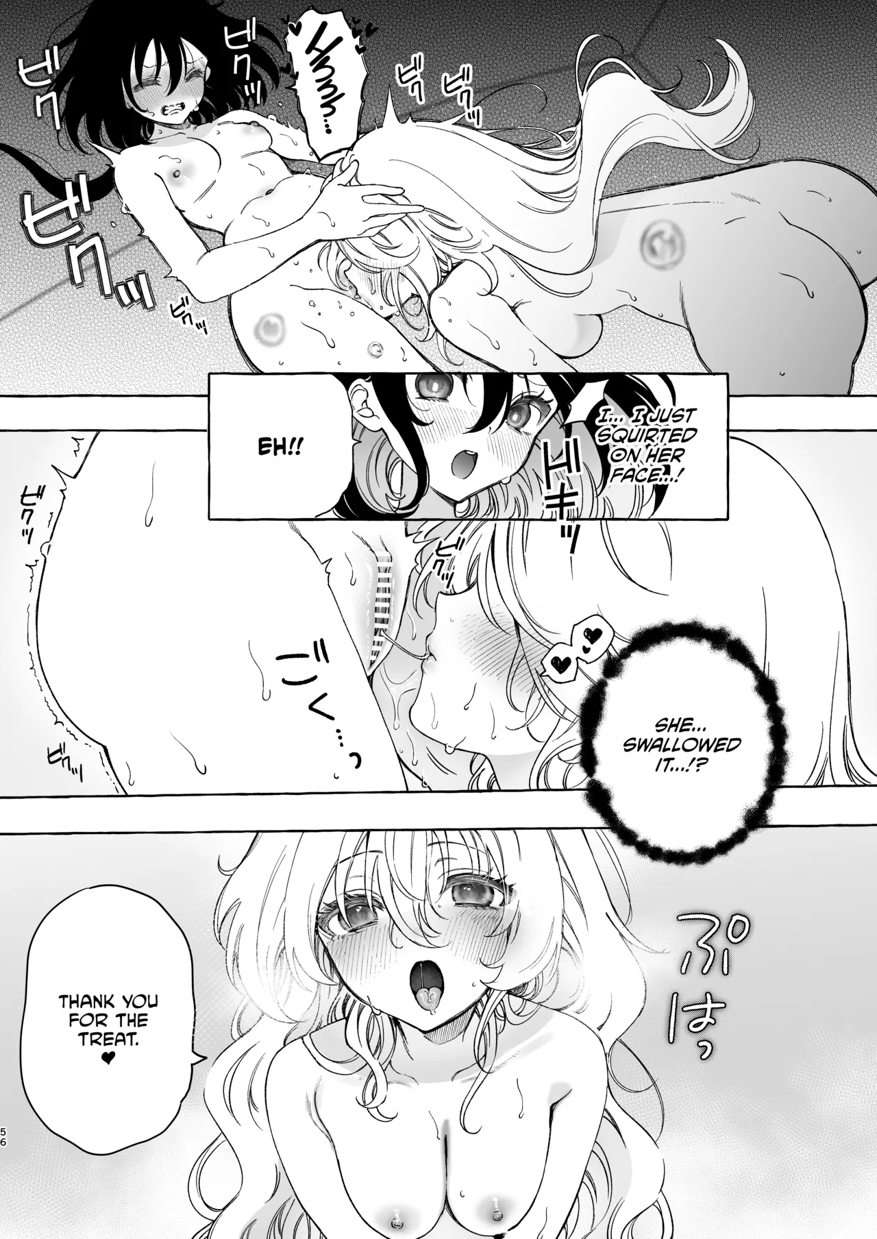 Mimi de Koishita Douryou page 56 original parody - yuri kissing hentai manga - read online free