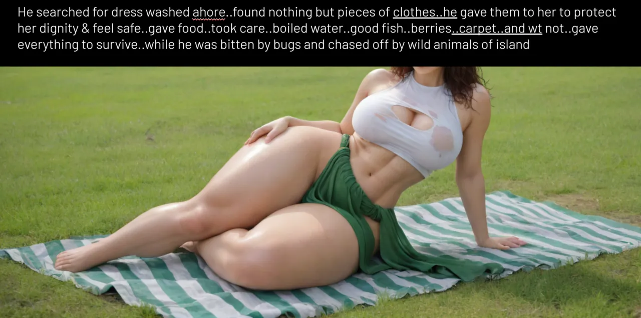 AI Generated, Stranded on Beach with arrogant girl, ENGLISH - Page 10