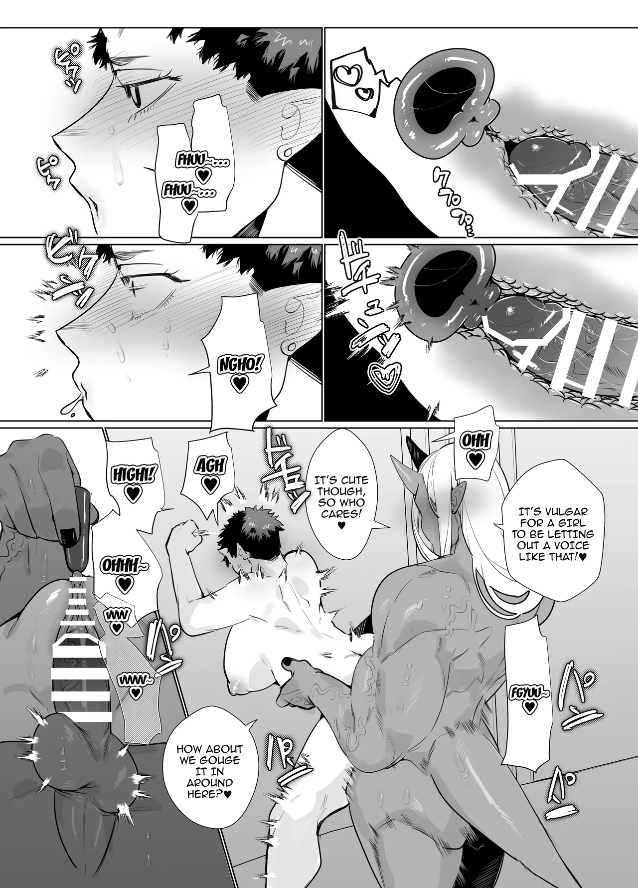 Gokusotsu no Senpai ga Kouhai no Deka Otoko ni Doroddoro ni Okasareru Hanashi / Story About A Prison Guard Senpai Getting Fucked Sloppy By Her Huge Kouhai page 20 original parody - sole female sole male hentai manga - read online free