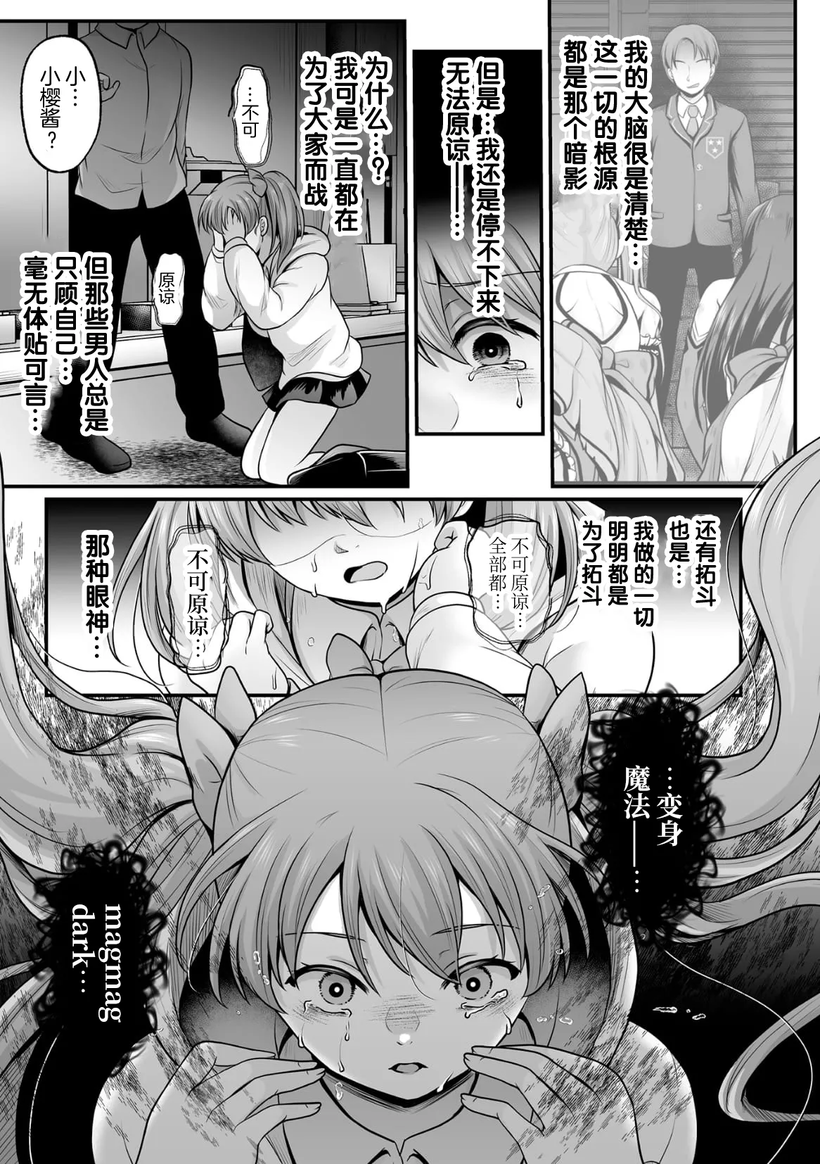 [Denpa Yukkuri] Mahou Shoujo MagiPure ~NTR Choukyou ni Ochiru W Mahou Shoujo~ THE COMIC Ch. 1-11 [Chinese] [逃亡者×真不可视汉化组] [Digital] page 213 - corruption pregnant hentai manga - read online free
