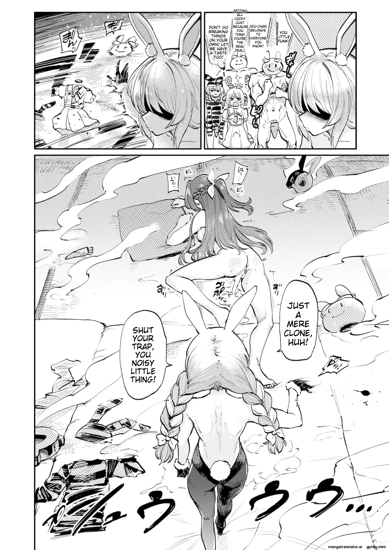 Hatsujou Usagi Rinkan Matsuri 2 Koyasai Hen page 15 featuring usada pekora hololive parody - futanari group hentai manga - read online free