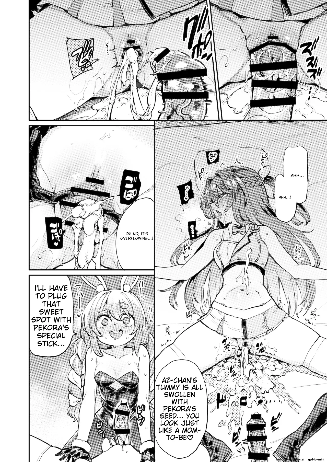 Hatsujou Usagi Rinkan Matsuri 2 Koyasai Hen page 19 featuring usada pekora hololive parody - futanari group hentai manga - read online free
