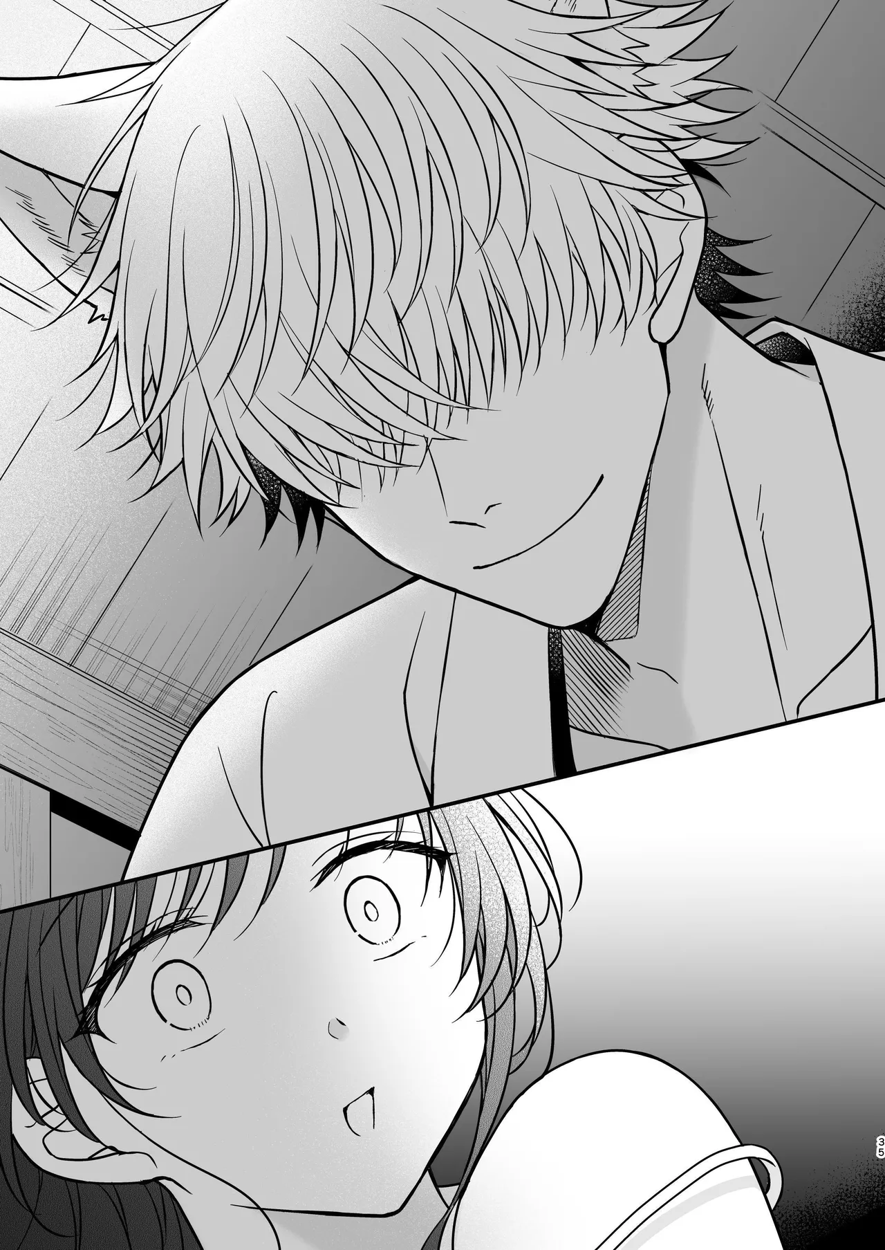 Yuurei-kun ni Yogoto Chikubi to Kuri o Name Shaburareru Isshuukan page 35 original parody - cunnilingus ghost hentai manga - read online free