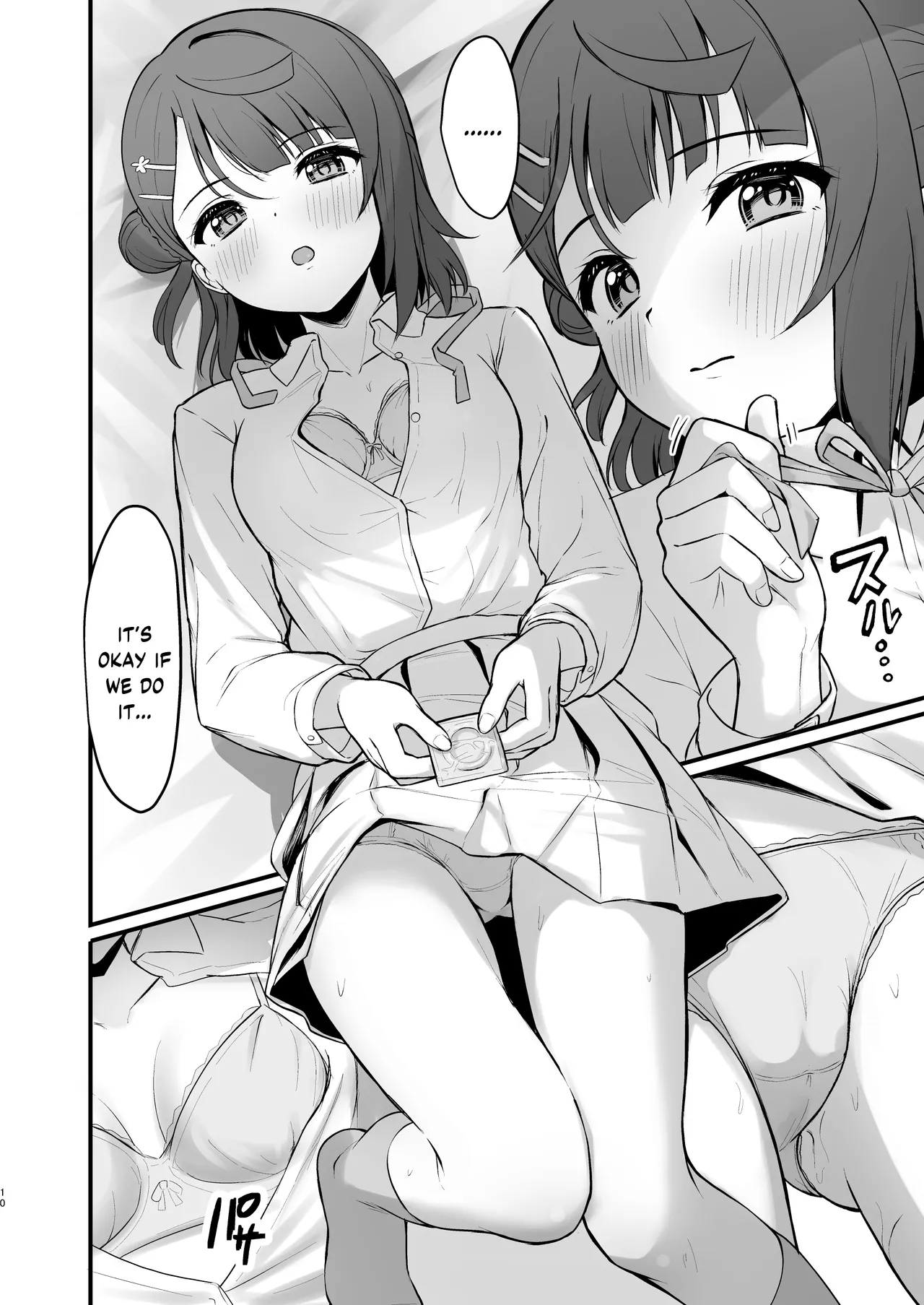 Himitsu no Kaika Sengen page 9 featuring ayumu uehara love live nijigasaki high school idol club parody - schoolgirl uniform condom hentai manga - read online free
