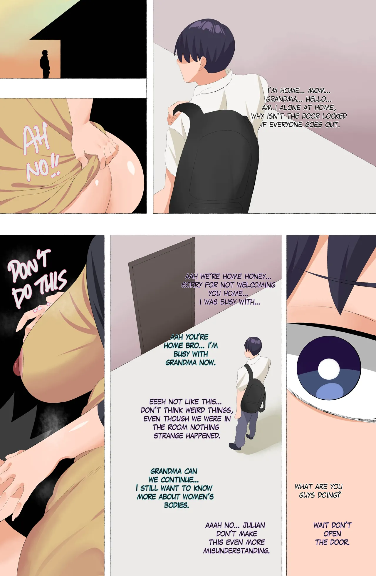 Granny Anastasia part 4 page 16 original parody - sole male full color hentai manga - read online free