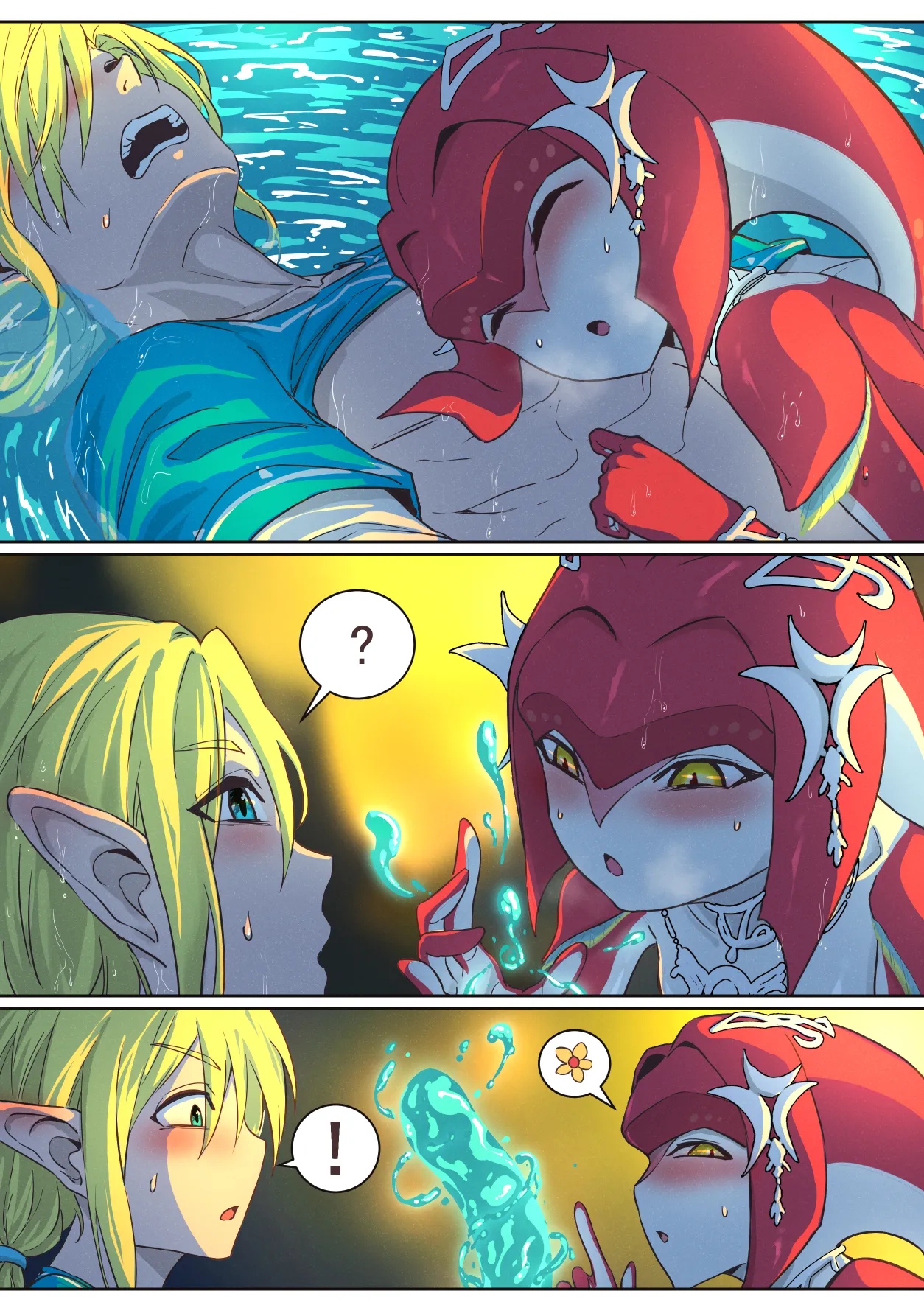 The Legend of Zelda: Date with Mipha page 21 featuring mipha the legend of zelda parody - sole female sole male hentai manga - read online free