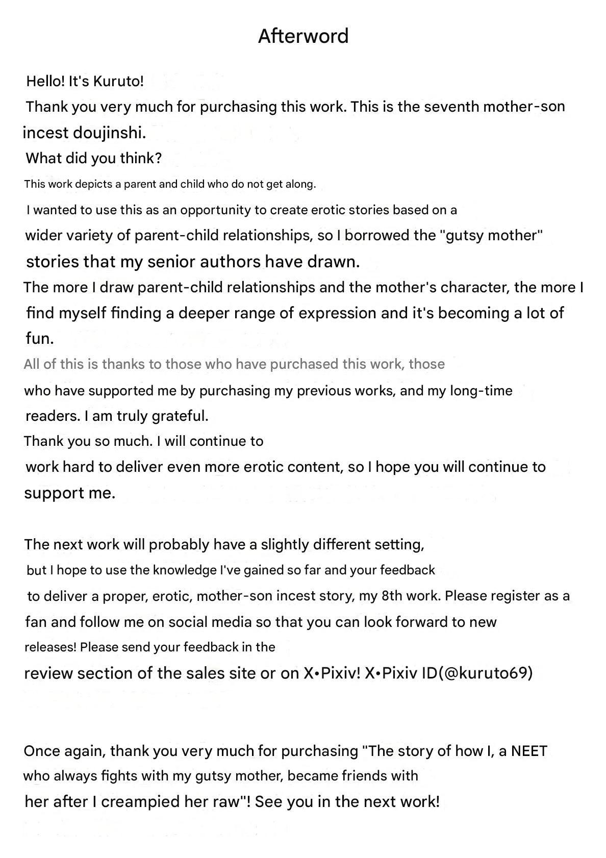 [Kuruto] Kimottama Kaa-chan to Kenka Bakari no Neet no Ore ga Kaa-san ni Nakadashi shite kara Nakayoku natta Hanashi - A story about How I, A NEET Who Always Fought with My Gutsy Mother, [English][DarklordMTLs] page 54 original parody - handjob milf hentai manga - read online free