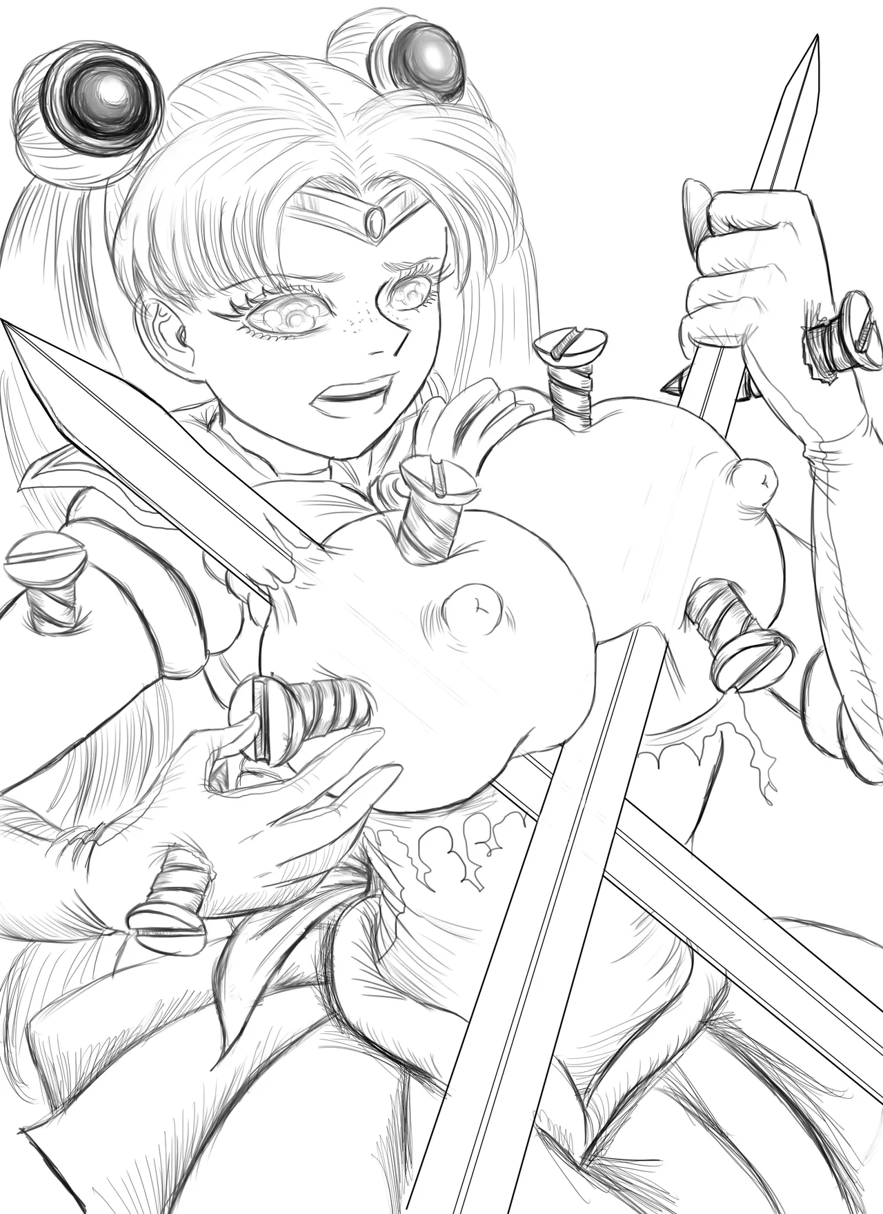 JTR DOLLS page 58 featuring android 18 sailor moon parody - guro ryona hentai manga - read online free