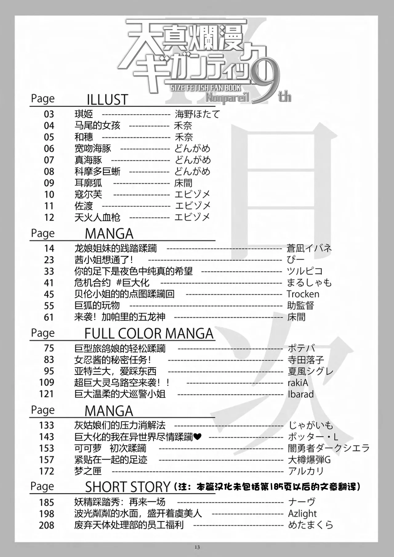 Tenshin Ranman Gigantic 9th page 14 original parody - rough translation giantess hentai manga - read online free