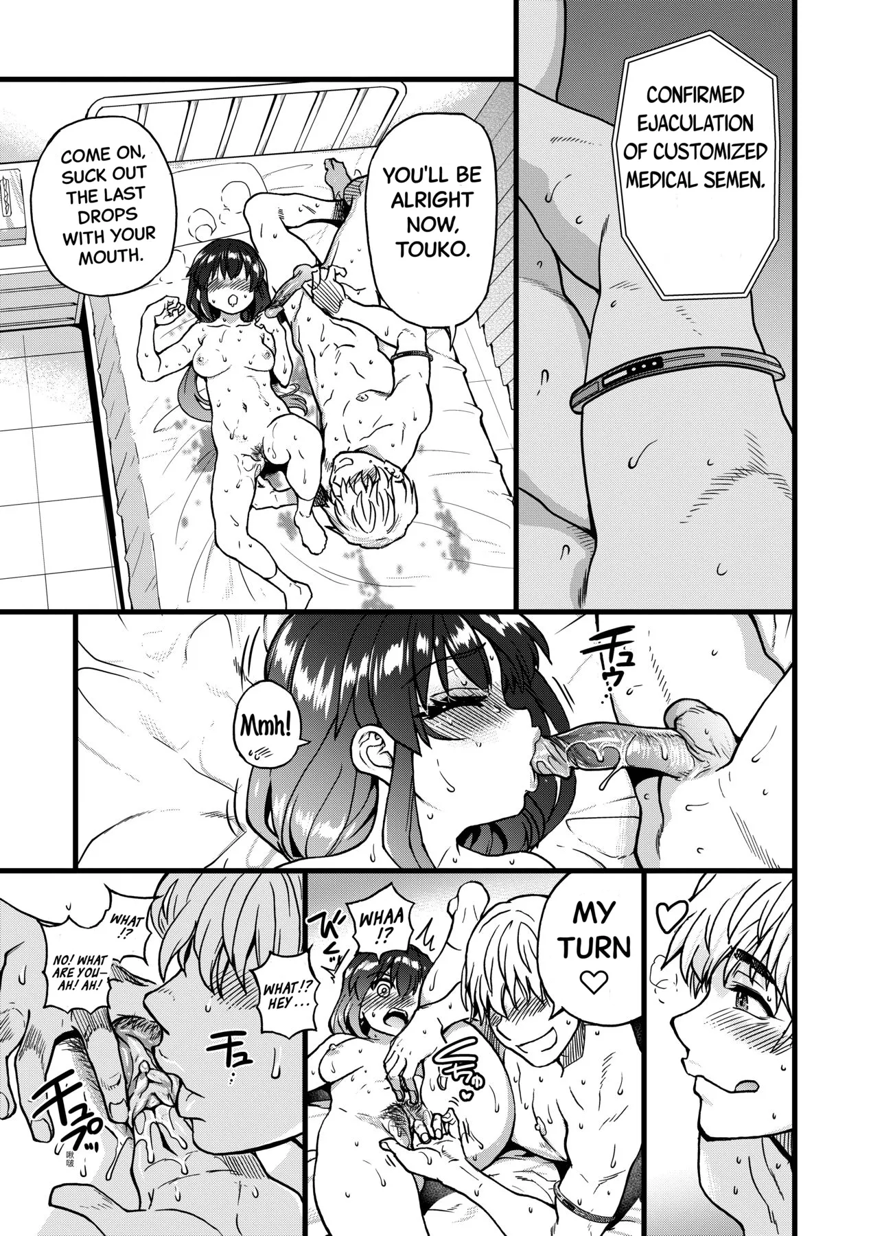Boku no Seieki de Honpuku Kaiyu!! page 38 - sweating kissing hentai manga - read online free