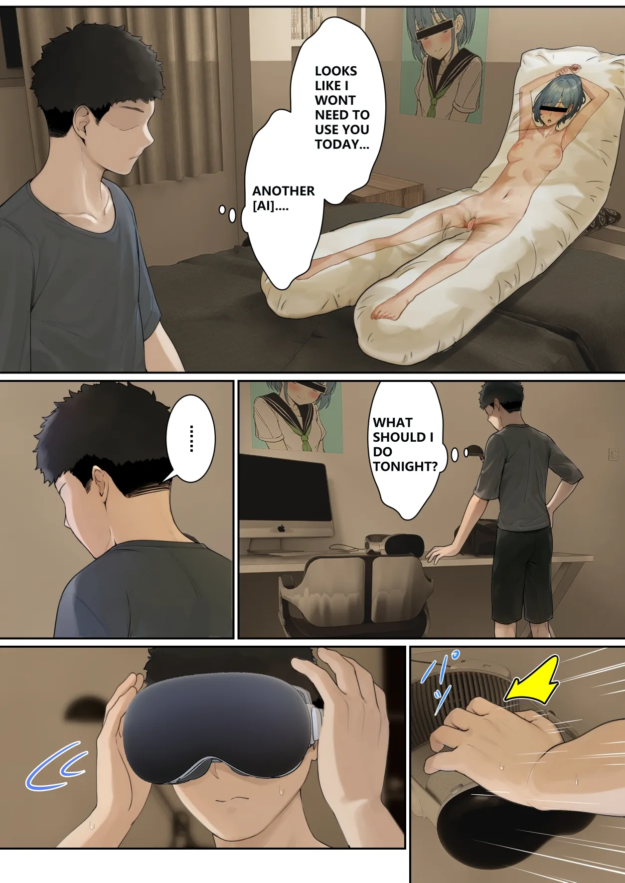 My AR glasses can see various stats about my foster sister？! page 100 original parody - squirting inseki hentai manga - read online free