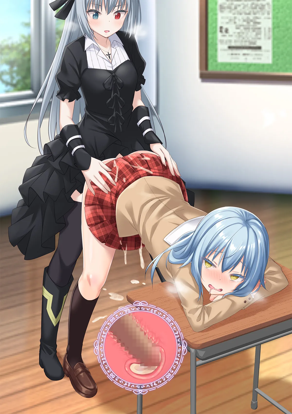 Bishoujo Body de GothLoli Maou ni Les Choukyou Sare Mesu Ochita Ken page 210 featuring rimuru tempest tensei shitara slime datta ken parody - mosaic censorship pantyhose hentai manga - read online free