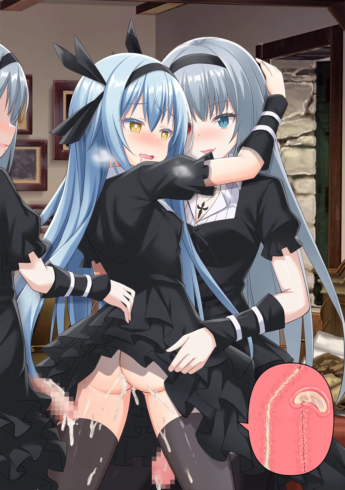 Bishoujo Body de GothLoli Maou ni Les Choukyou Sare Mesu Ochita Ken page 243 featuring rimuru tempest tensei shitara slime datta ken parody - mosaic censorship pantyhose hentai manga - read online free