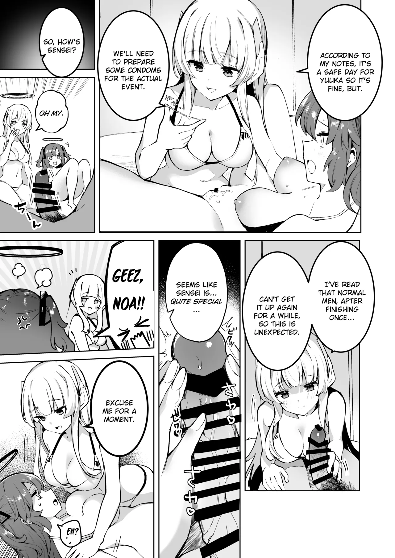 Dokidoki Bikini Seminar page 16 featuring sensei blue archive parody - sole male nakadashi hentai manga - read online free