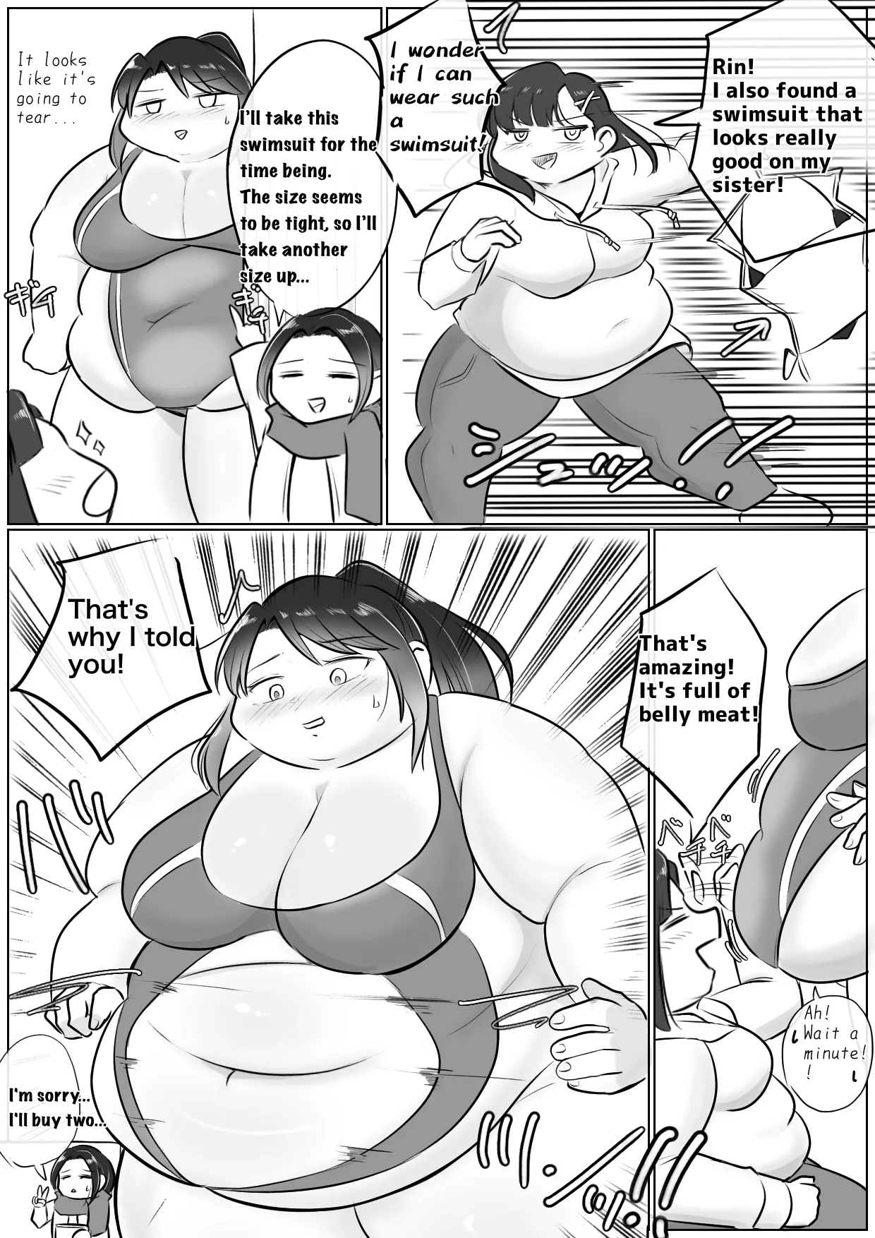 Longing for softness page 85 original parody - bbw weight gain hentai manga - read online free