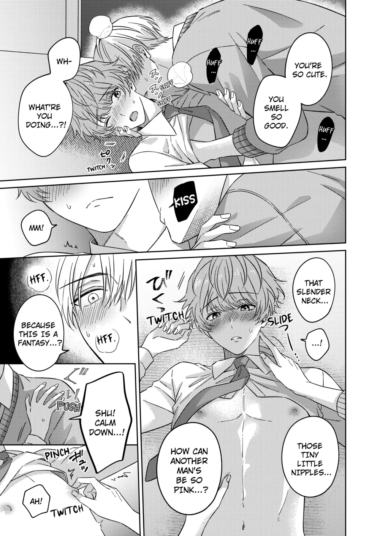 [Naruse Yori] Nanami-kun no Fukenzen na Mousouheki | Nanami's Indecent Fantasies Chapter 1-6 [English] page 20 - full censorship yaoi hentai manga - read online free