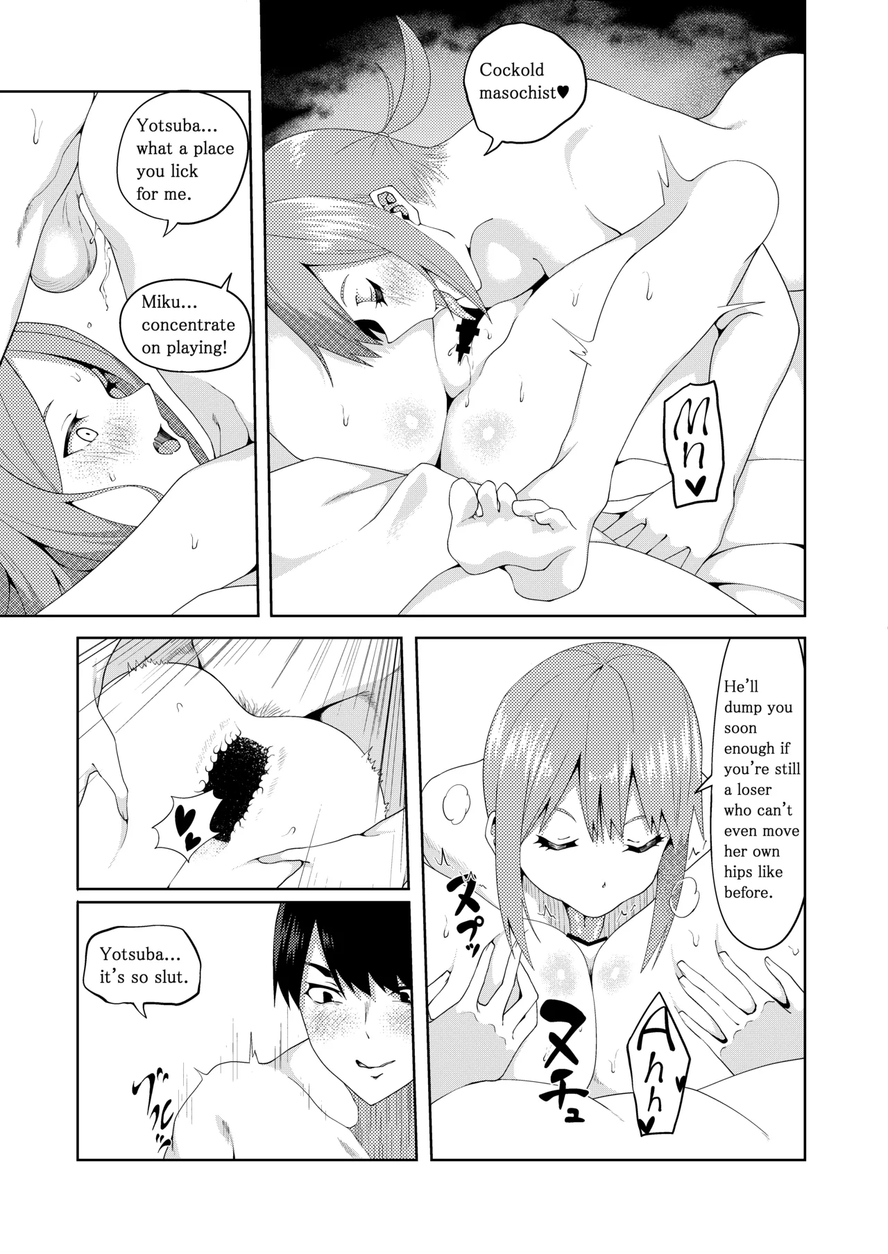 The Married Quintuplets page 189 featuring fuutarou uesugi gotoubun no hanayome parody - big breasts mosaic censorship hentai manga - read online free