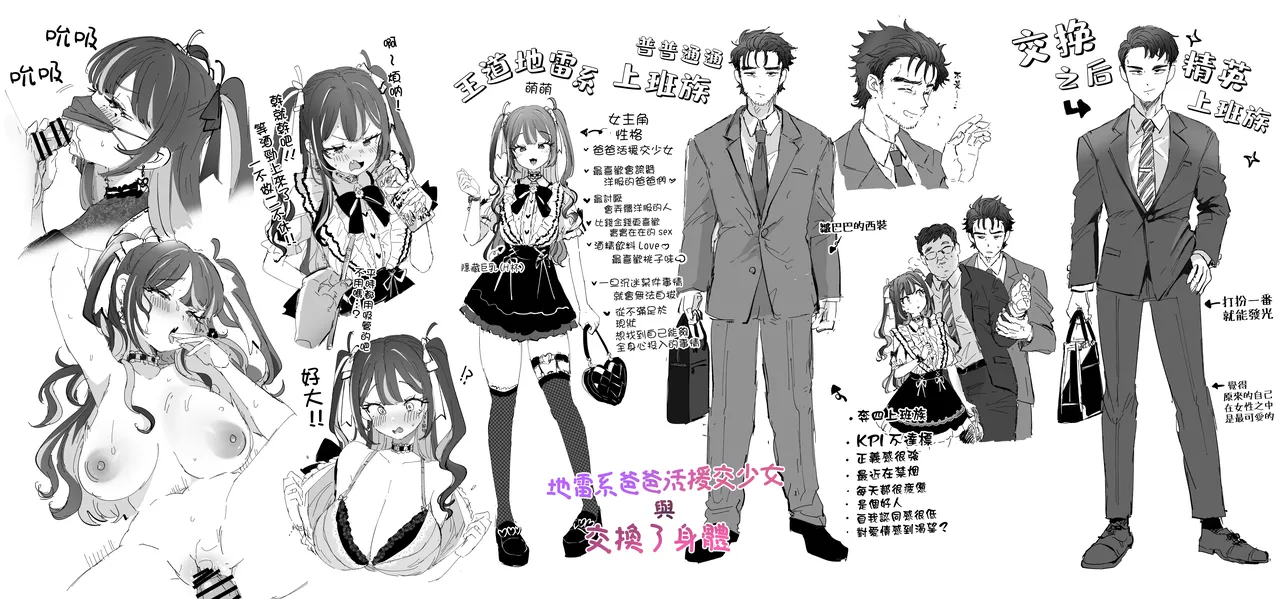 [ZUZUZU (Kamiya Zuzu) ]Pien na Ore, Shachiku na Watashi. ~Kinou made Black datta noni, Okitara Sekai ga Pink ni Somattete Kusa Nan da ga~ | 萌萌的俺、社畜的我。〜明明直到昨天还在牛马工厂当打工人、醒来之后发现整个世界都染成了粉色、也太生草了w〜 [Chinese] [瑞树汉化组] page 47 original parody - sole female sole male hentai manga - read online free