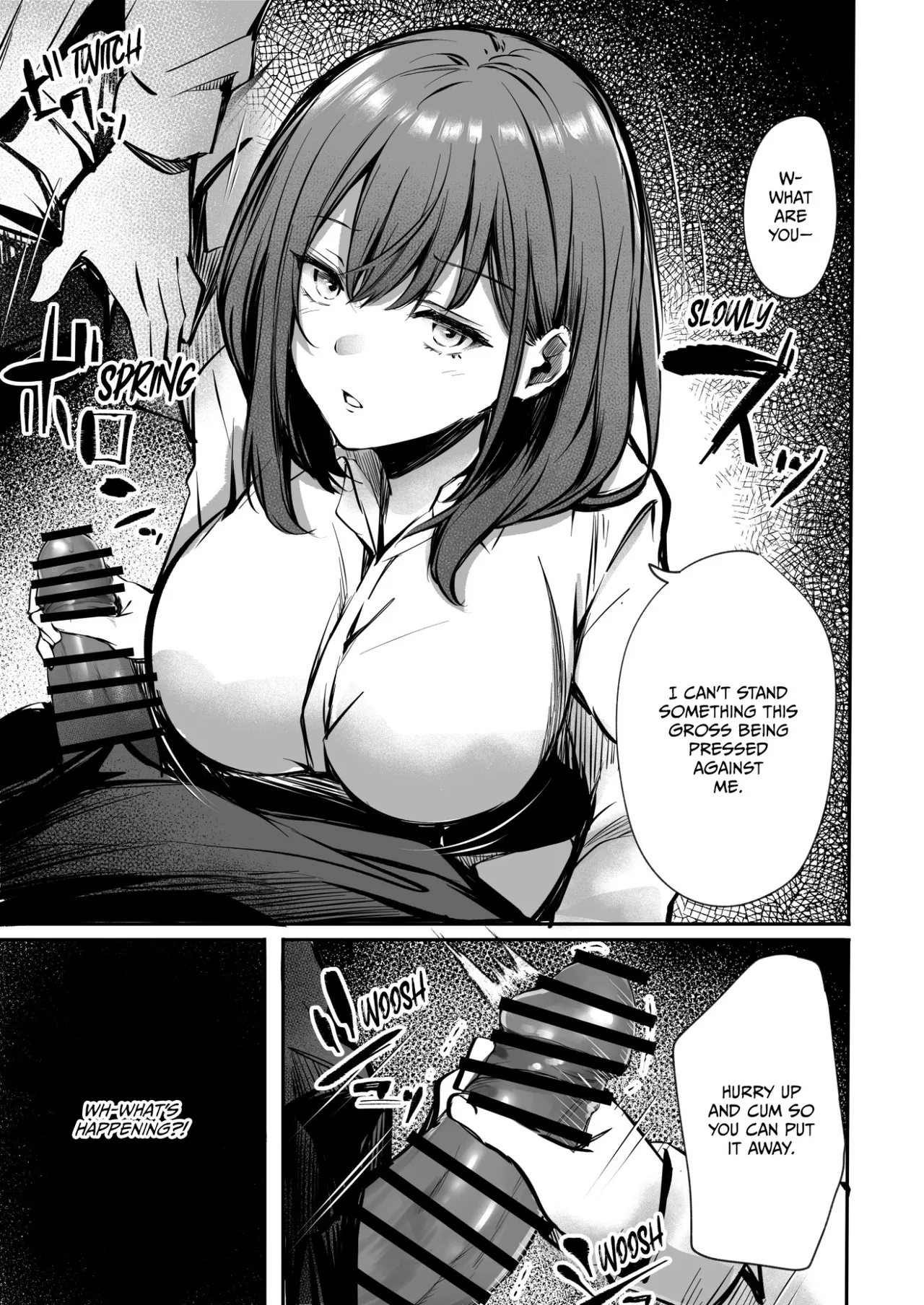 Mitchaku! Onee-san ni Fukakouryoku kara ka Shibushibu Nuite Moratta Hanashi | Glued Together! The Story of How a Lady Reluctantly Got Me off Due To Unavoidable Circumstances page 13 original parody - handjob big breasts hentai manga - read online free