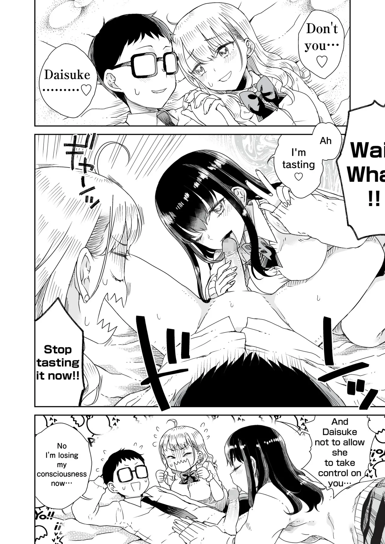 [Refrevo Comic (Hirota Masatane)] Otagal ~Otaku ni Yasashii Shiro & Kuro Gal to Love Love Noumitsu Fudeoroshi W Ecchi~ | Otagal~Losing Virgin sweet sex with black and white style girl who being nice to Otaku~ [English] page 21 original parody - schoolboy uniform group hentai manga - read online free