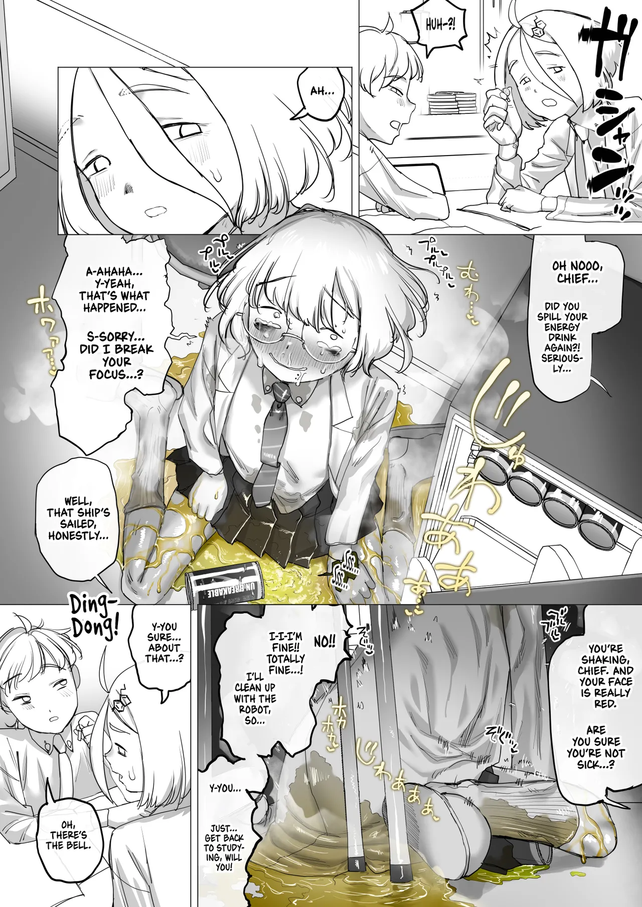 Tensai Kagakusha Kiri Bousou | Runaway Clit of the Genius Scientist page 54 original parody - squirting glasses hentai manga - read online free
