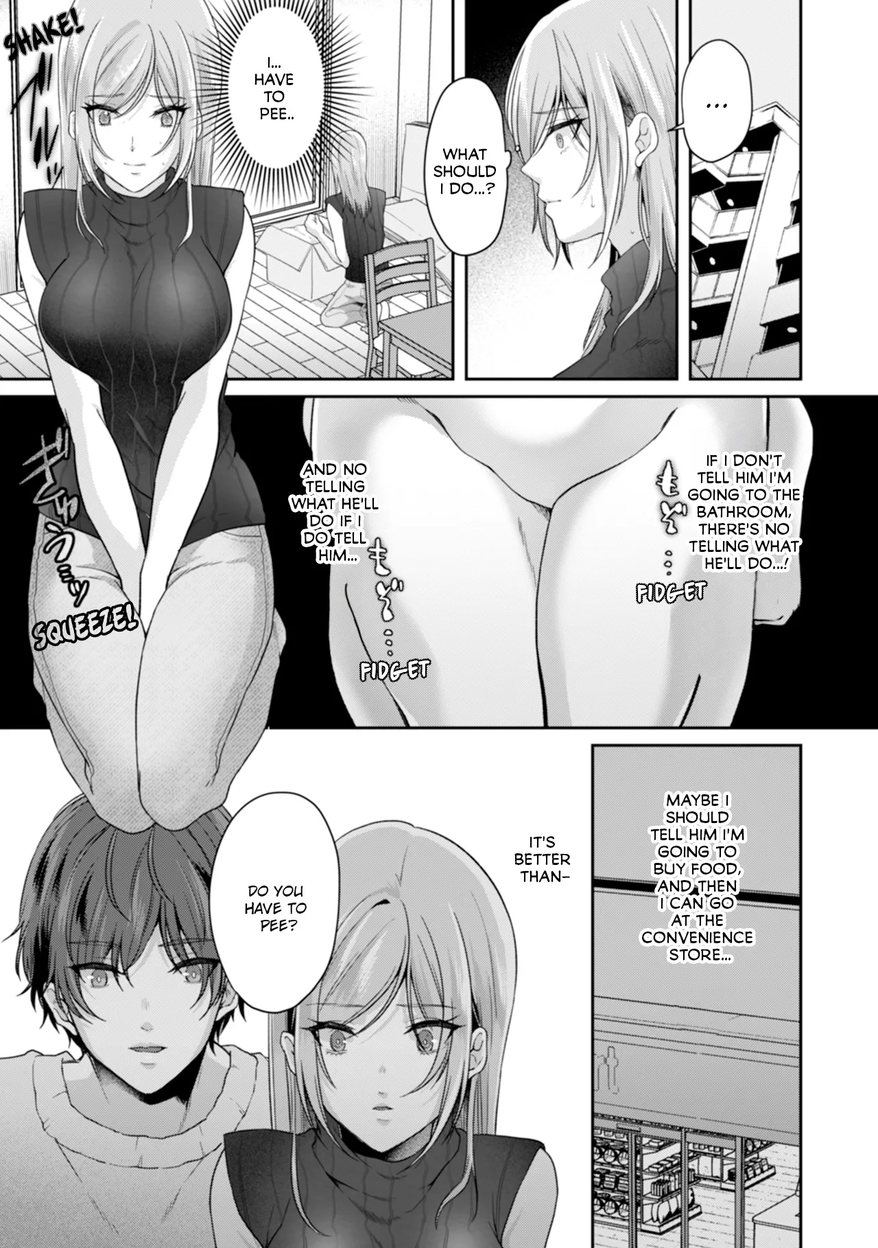 Manin Densha de Shikkin Sunzen!? Chikan Danshi no Ijiwaru na Yubi de Ikasare Tsuzuketa OL | Almost Pissing on a Crowded Train?! #1-10 page 154 - full censorship big breasts hentai manga - read online free