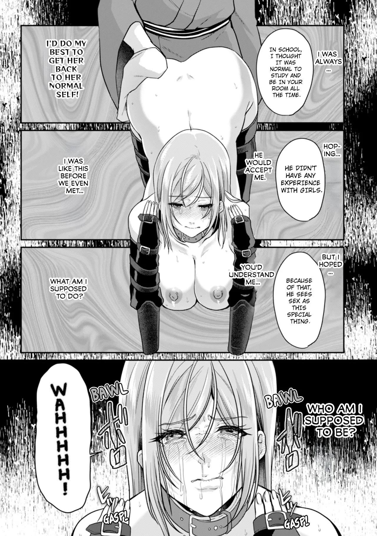 Manin Densha de Shikkin Sunzen!? Chikan Danshi no Ijiwaru na Yubi de Ikasare Tsuzuketa OL | Almost Pissing on a Crowded Train?! #1-10 page 264 - big breasts chastity belt hentai manga - read online free