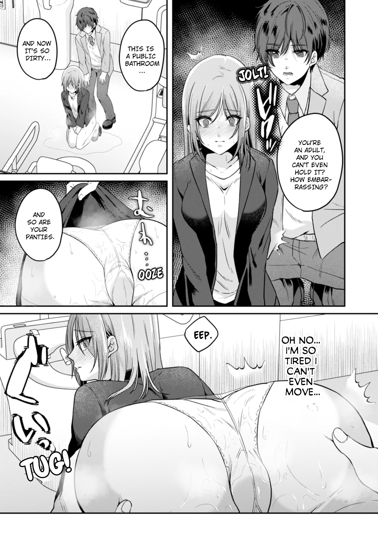 Manin Densha de Shikkin Sunzen!? Chikan Danshi no Ijiwaru na Yubi de Ikasare Tsuzuketa OL | Almost Pissing on a Crowded Train?! #1-10 page 36 - full censorship big breasts hentai manga - read online free