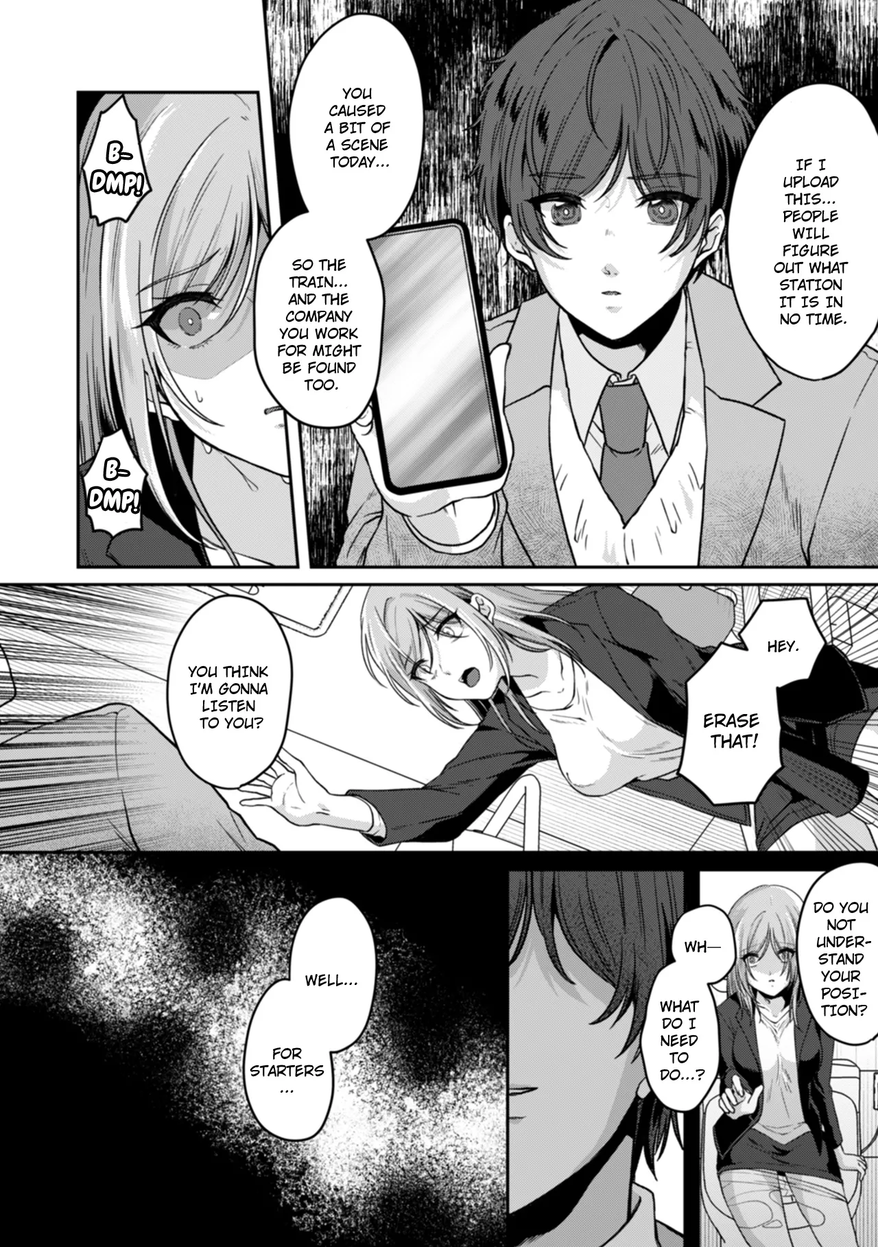 Manin Densha de Shikkin Sunzen!? Chikan Danshi no Ijiwaru na Yubi de Ikasare Tsuzuketa OL | Almost Pissing on a Crowded Train?! #1-10 page 49 - full censorship big breasts hentai manga - read online free