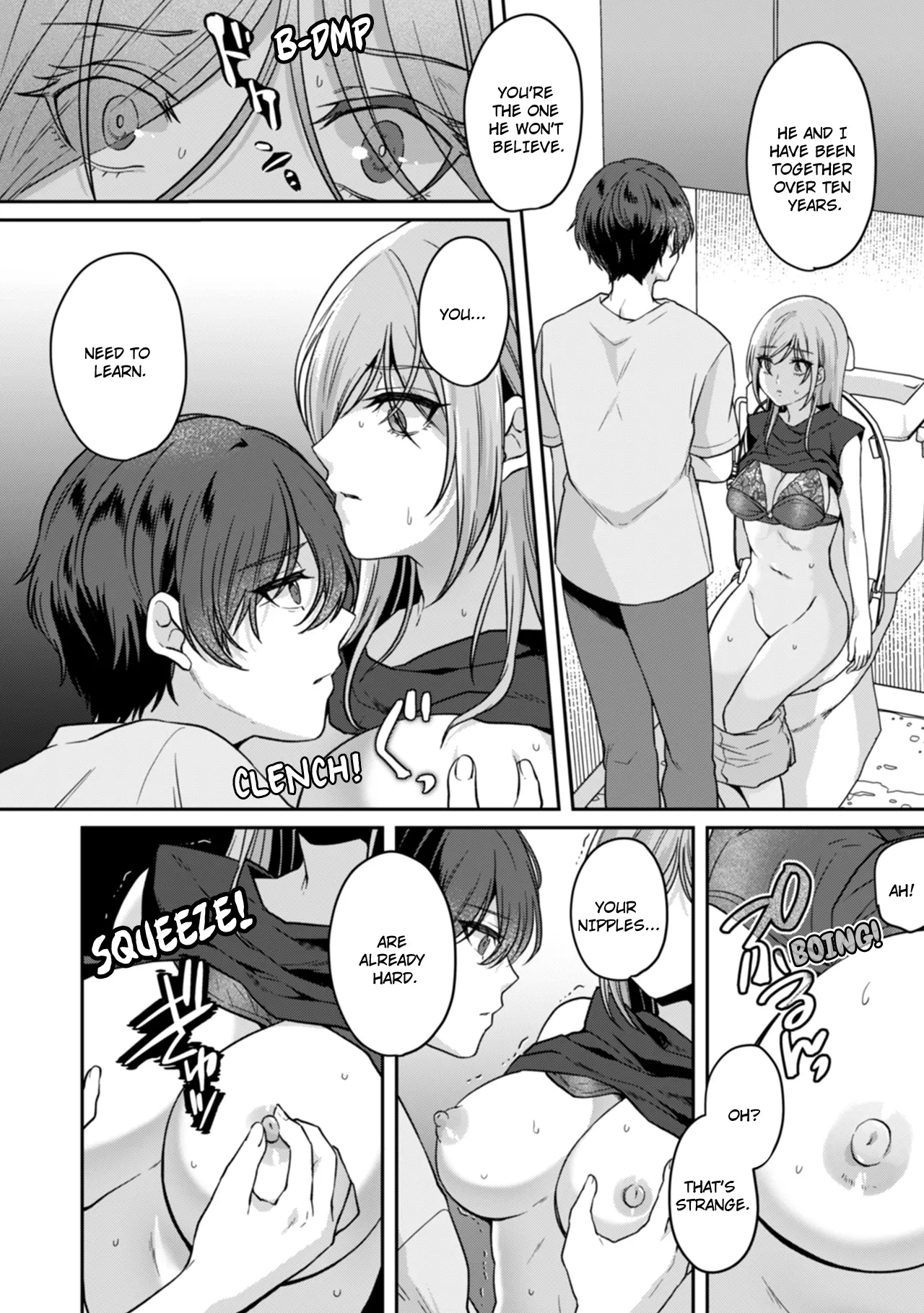 Manin Densha de Shikkin Sunzen!? Chikan Danshi no Ijiwaru na Yubi de Ikasare Tsuzuketa OL | Almost Pissing on a Crowded Train?! #1-10 page 74 - big breasts chastity belt hentai manga - read online free