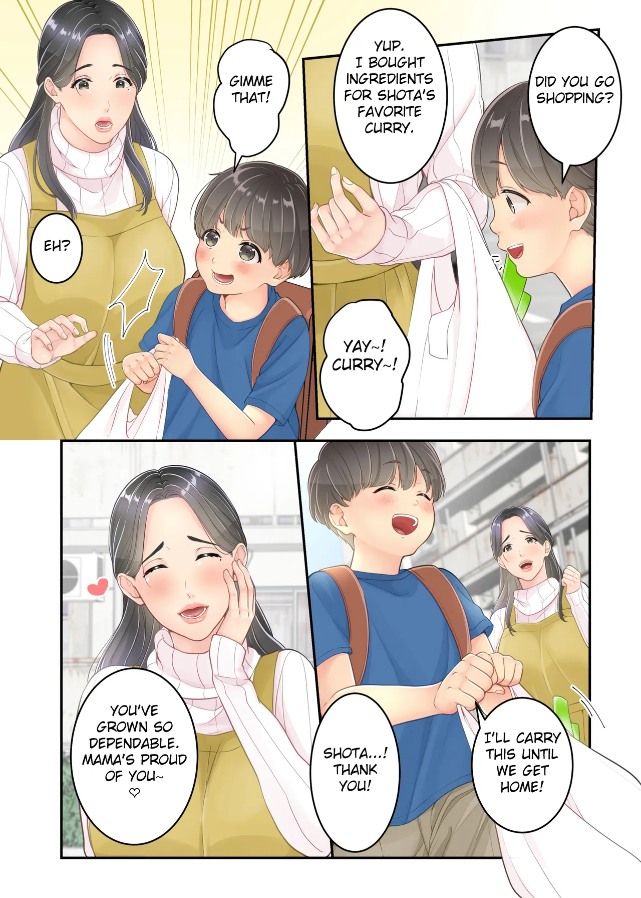 Page 6 of [Yuriko Club] Boku no Mama to Takuhai no Onii-san ga. [English] [Fated Circle]