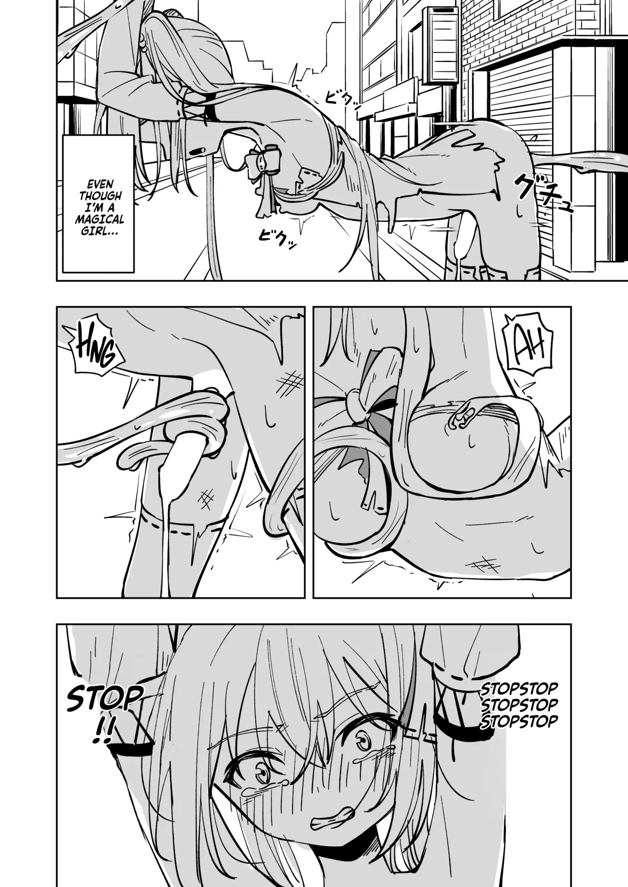 Mahou Shoujo Futanari Haiboku | Magical Girl Futanari Defeat page 28 original parody - full censorship twintails hentai manga - read online free