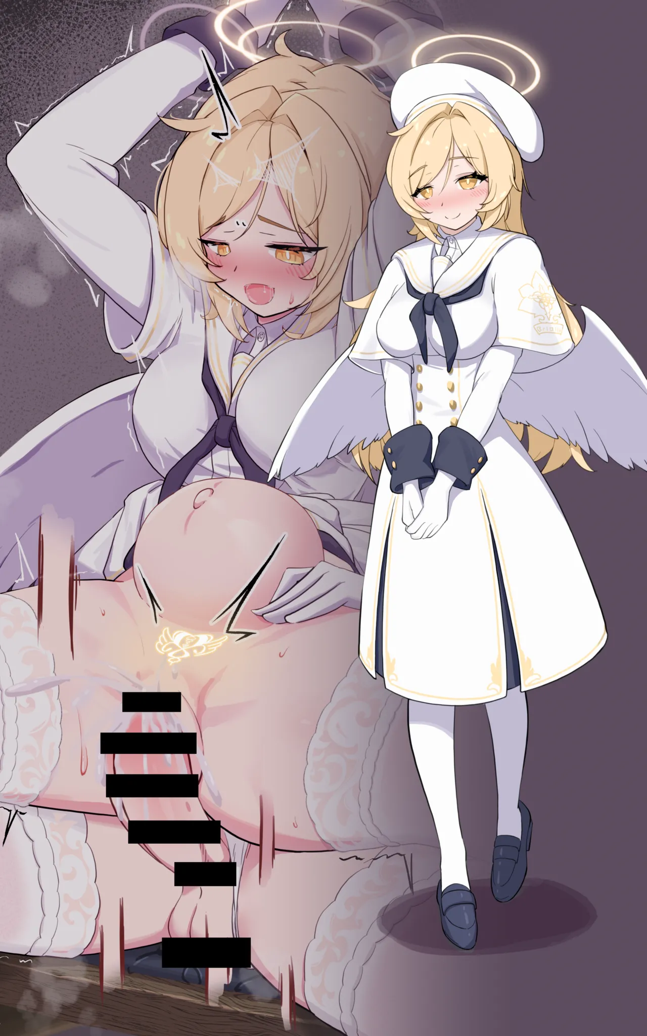 sensei tsf page 36 blue archive parody - futanari transformation hentai manga - read online free