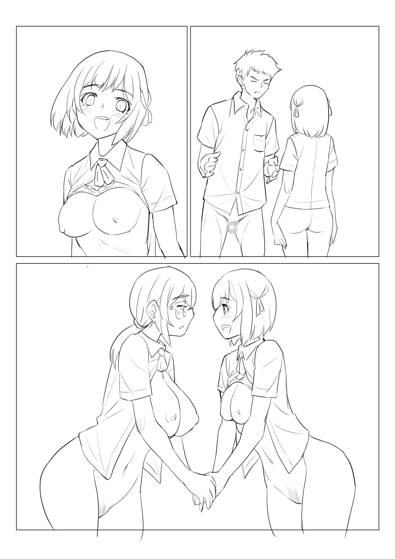 Netorare Tagari 01 - I want to be NTR page 100 original parody - big breasts group hentai manga - read online free