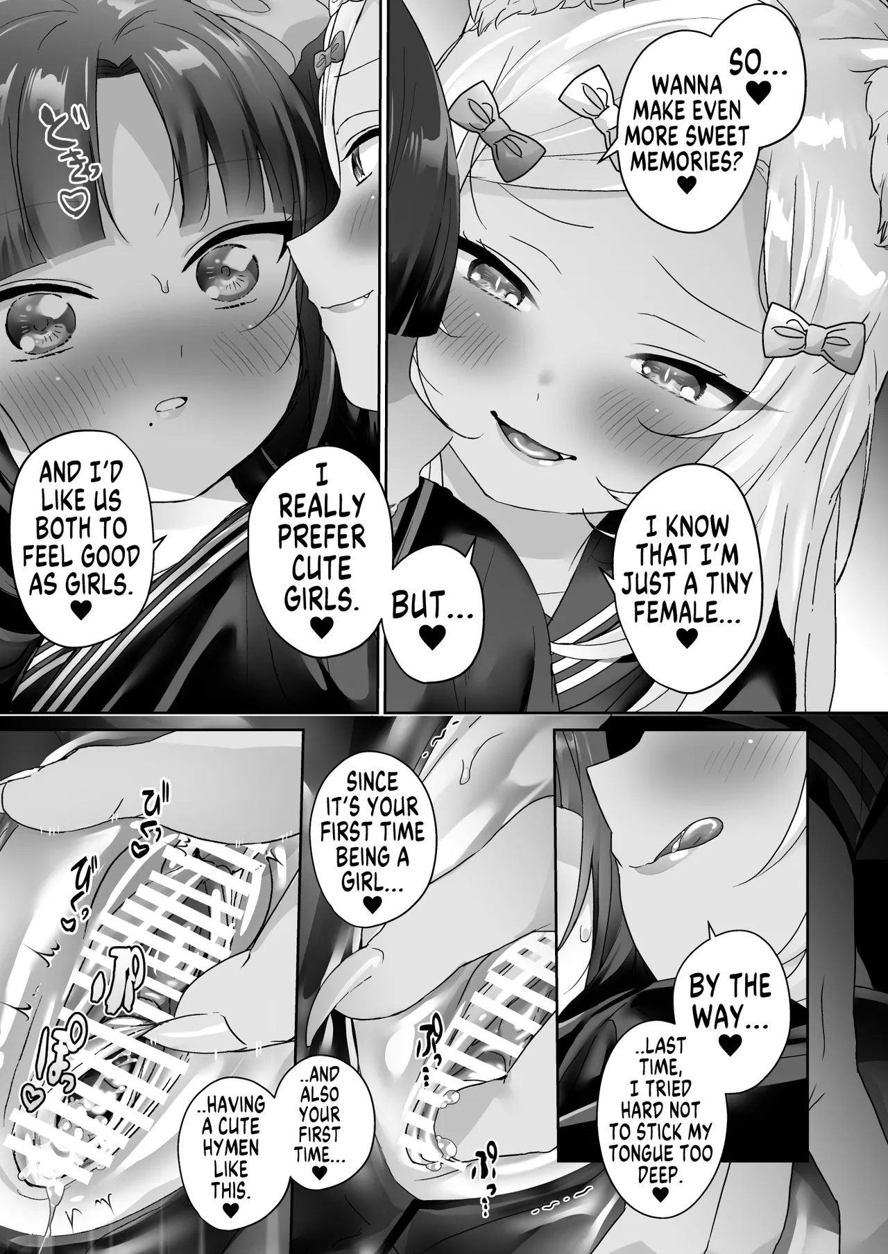 [Koko de Chikubi o Hitotsumami (Juurouta)] Shoujo Ochi -Ron-chan to Hajimete Course- | Falling for Being a Girl: My First Session With Lon-chan [English] [GTF] [Digital] page 27 original parody - females only schoolgirl uniform hentai manga - read online free